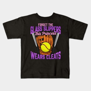 Forget Glass Slippers This Princess Wears Cleats Kids T-Shirt